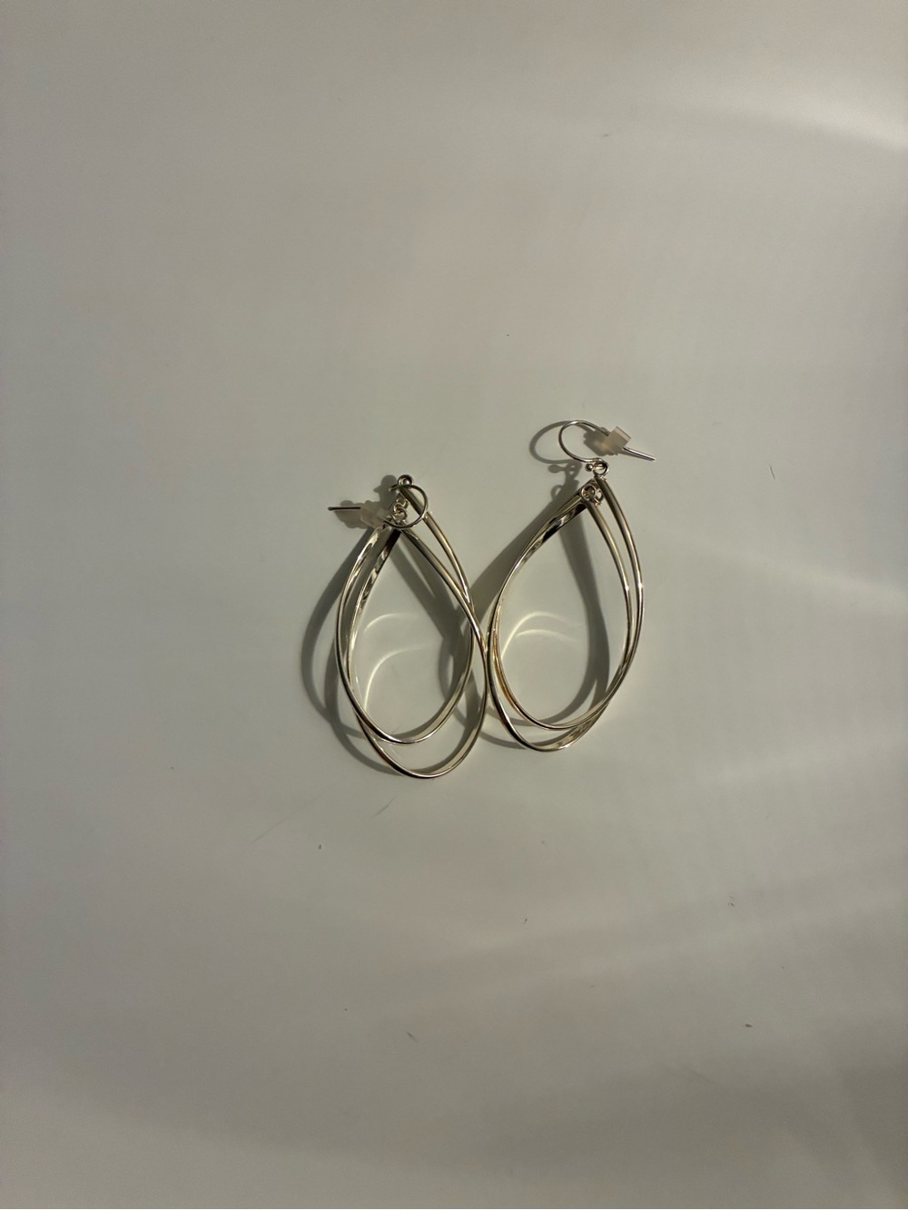 Elegant Gold-Tone Multi Hoop Drop Earrings - Women Jewelry